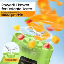 New Mini Portable Blender Bottle USB 6 Blades Fruit Fresh Juicer Smoothies Mixer Machine Crusher Food Processor for Kitchen