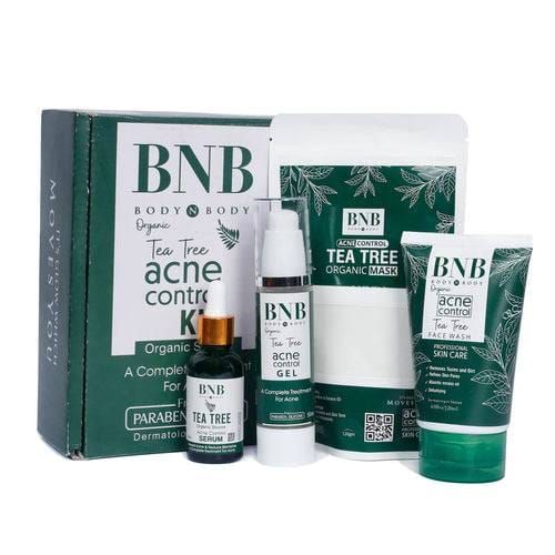 BNB Organic Tea Tree Acne Control Kit 4in1 Facial Kit