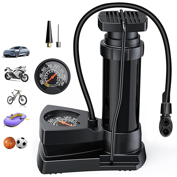 Foot Air Pump with Gauge