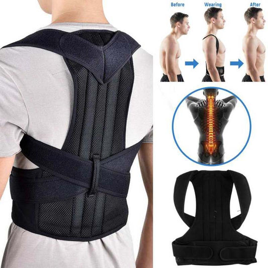 Premium Posture Corrector Belt Fully Adjustable Provides Gentle Support, Strong Breathable Material