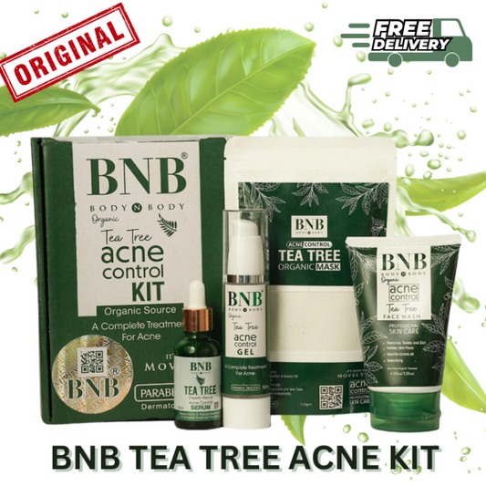 BNB Organic Tea Tree Acne Control Kit 4in1 Facial Kit