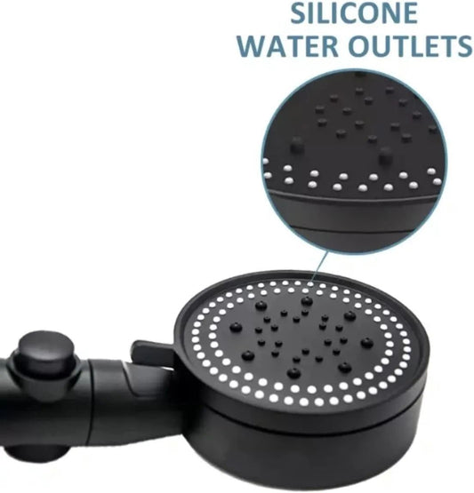 5 Modes Adjustable Shower Head High Pressure Water Saving Shower One-Key Stop Water Massage Shower Head For Bathroom Accessories