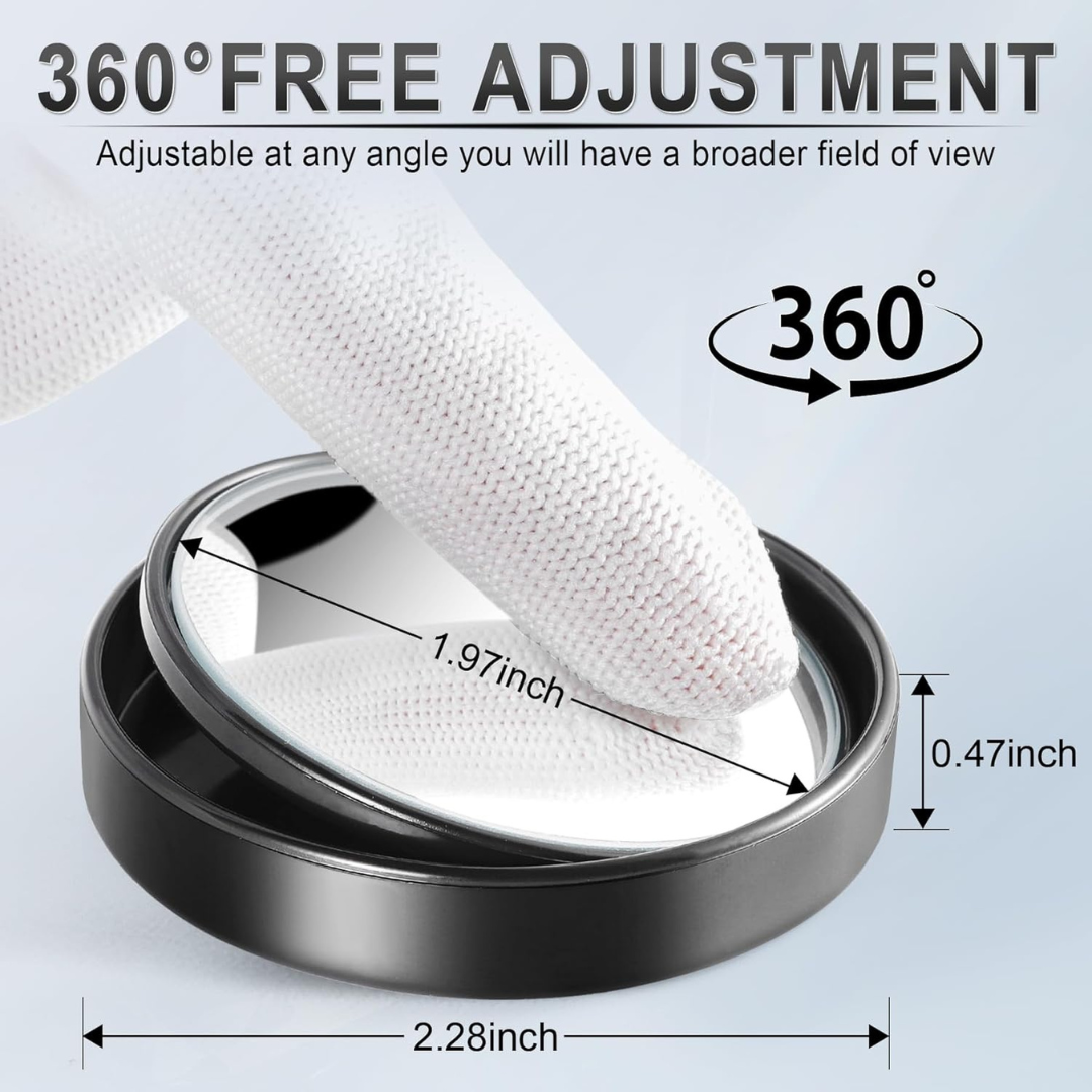 Wide Angle Blind Spot Mirrors – 2pcs