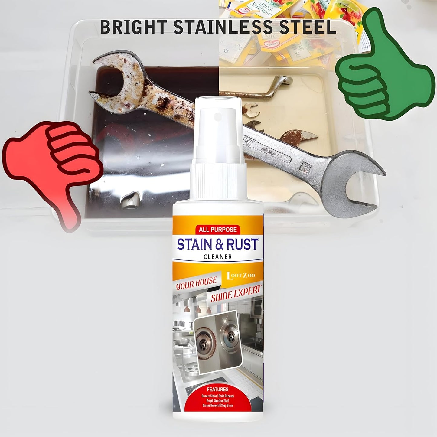 High-Performance Multi-Purpose Rust Remover Spray