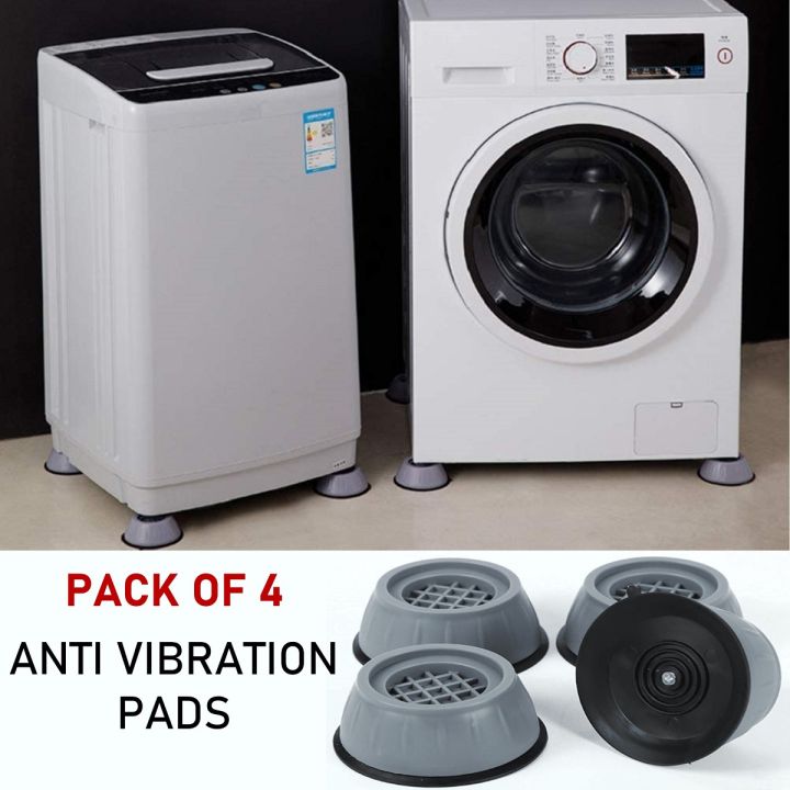 Anti-Vibration Washing Machine Feet Pads Shock Absorbing Rubber Mat (Pack of 4)