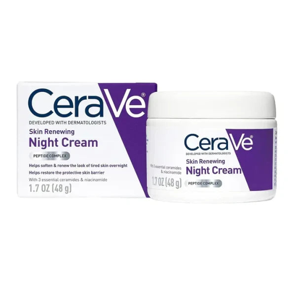 CeraVe 4‑in‑1 Skincare Kit | Cleanser, Night Cream, Serum & SPF