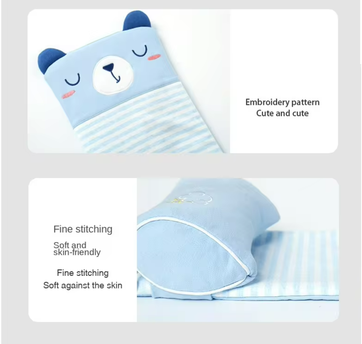 Baby Head Shaping Pillow Adjustable Cute Cartoon Anti Flat Head Pillow Sleeping Support - Adjustable Baby Sleeping Support infant Pillow