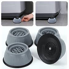 Anti-Vibration Washing Machine Feet Pads Shock Absorbing Rubber Mat (Pack of 4)