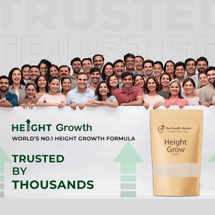 Height Growth Powder Grow for Teens & Adults Ayurvedic Height Grow Veda | Boost Your Height Naturally