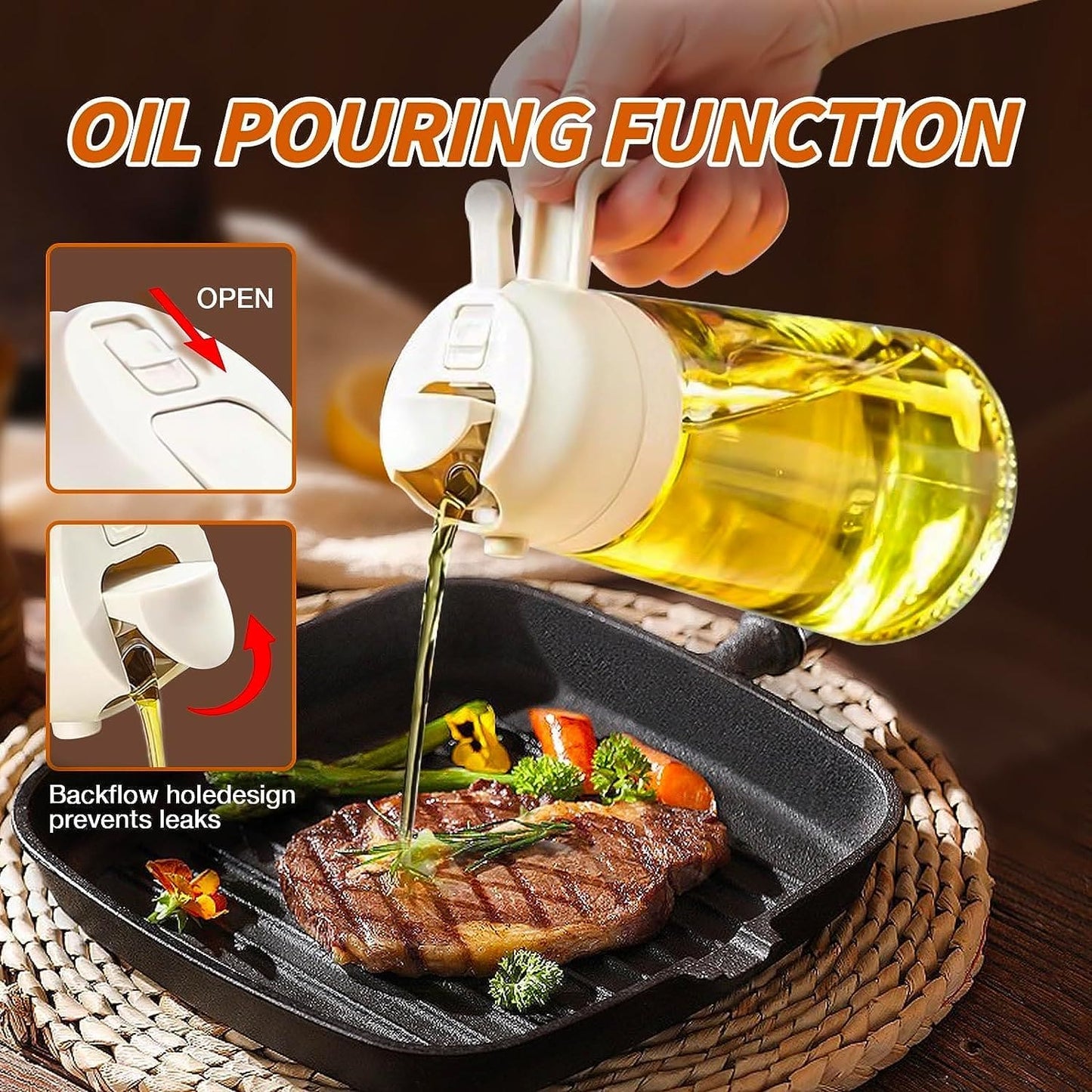 Oil Bottle – Healthy Cooking Made Easy! 🥘💡