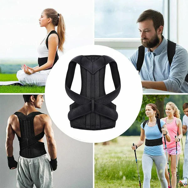 Premium Posture Corrector Belt Fully Adjustable Provides Gentle Support, Strong Breathable Material